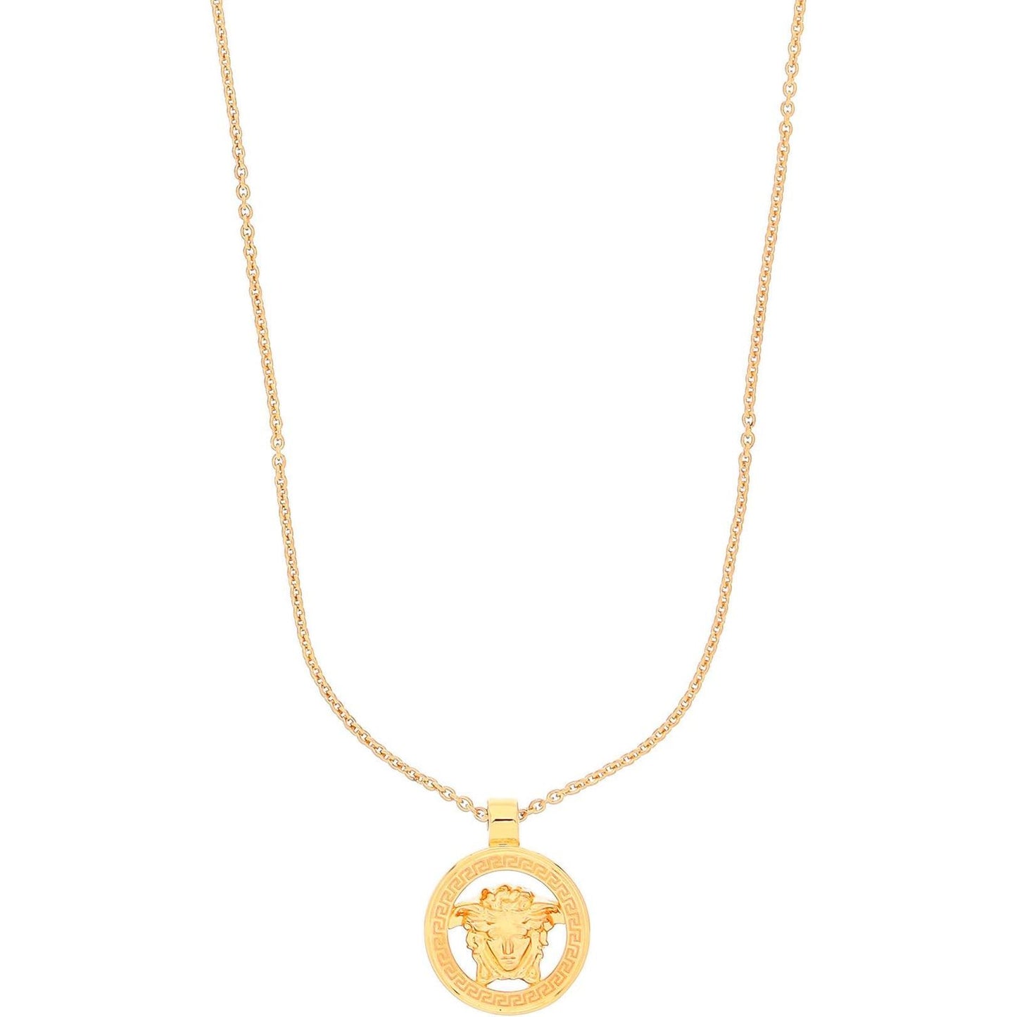 Versace men's lion head round gold adjustable necklace Jewellery Versace