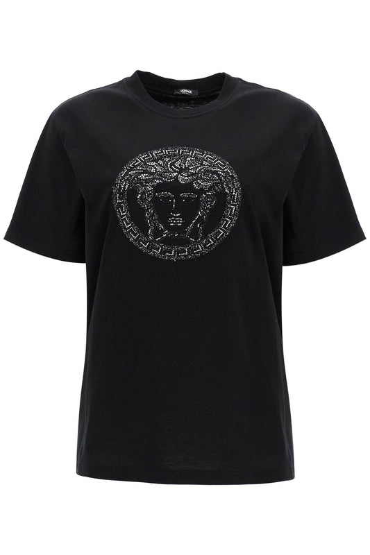 Versace medusa embroidered t-shirt Topwear Versace