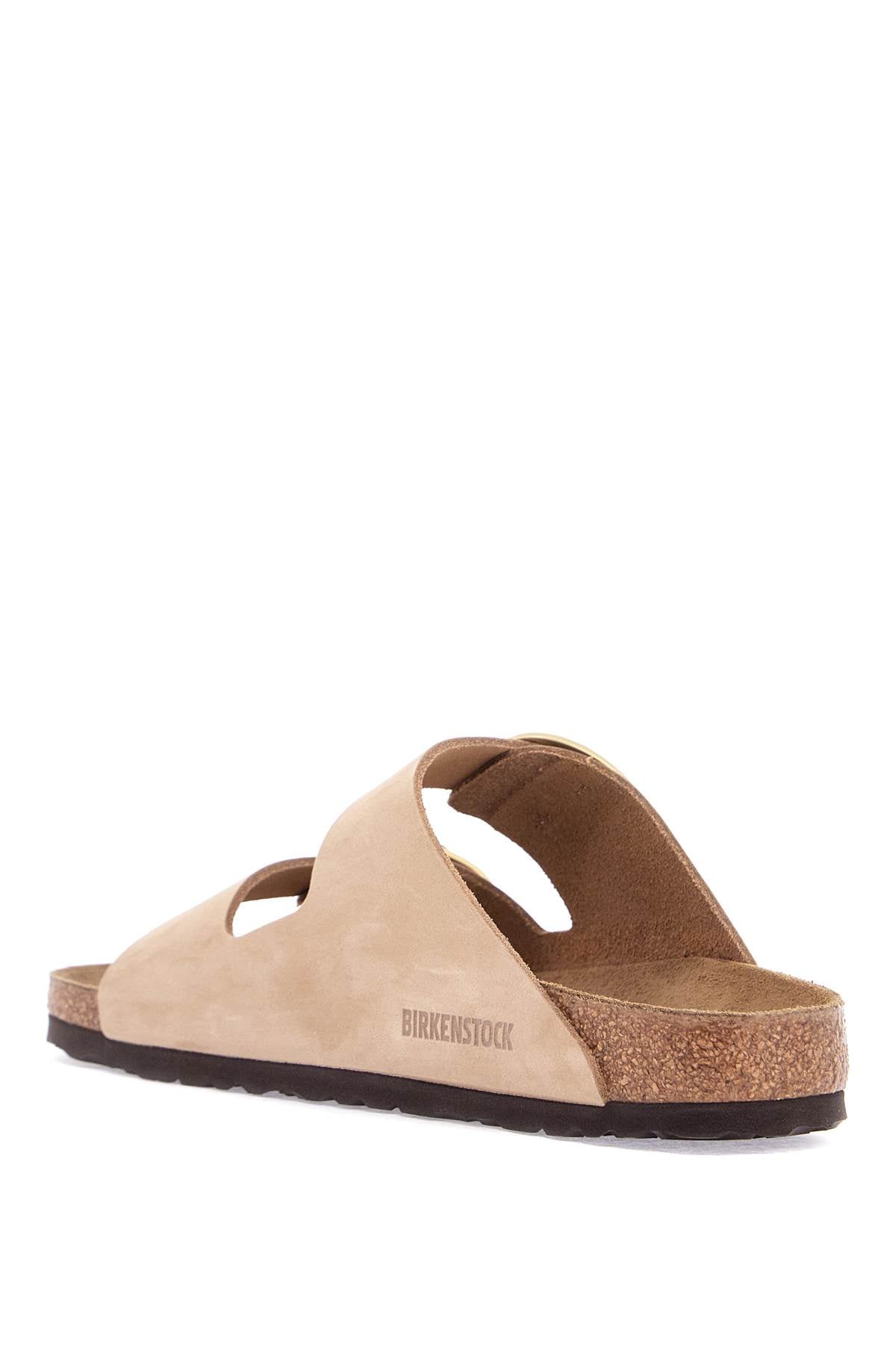 Birkenstock nubuck leather sandals sandcastle with golden buckles Sandals Birkenstock