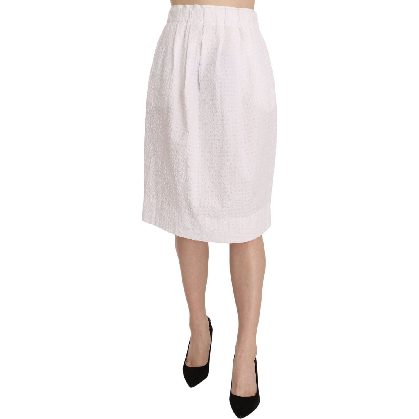 L'Autre Chose Elegant White Pencil Skirt L'Autre Chose