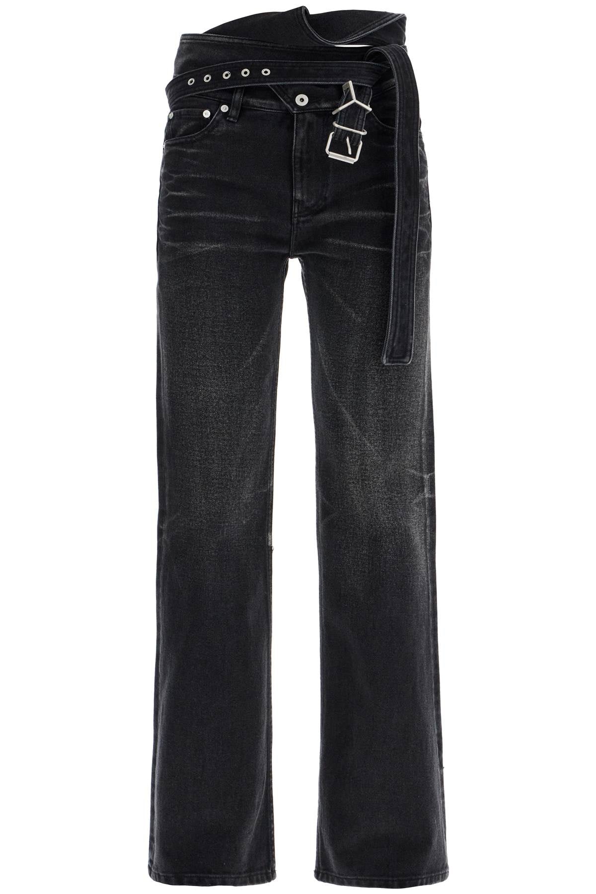 Y Project bootcut jeans with criss-cross Jeans Y Project