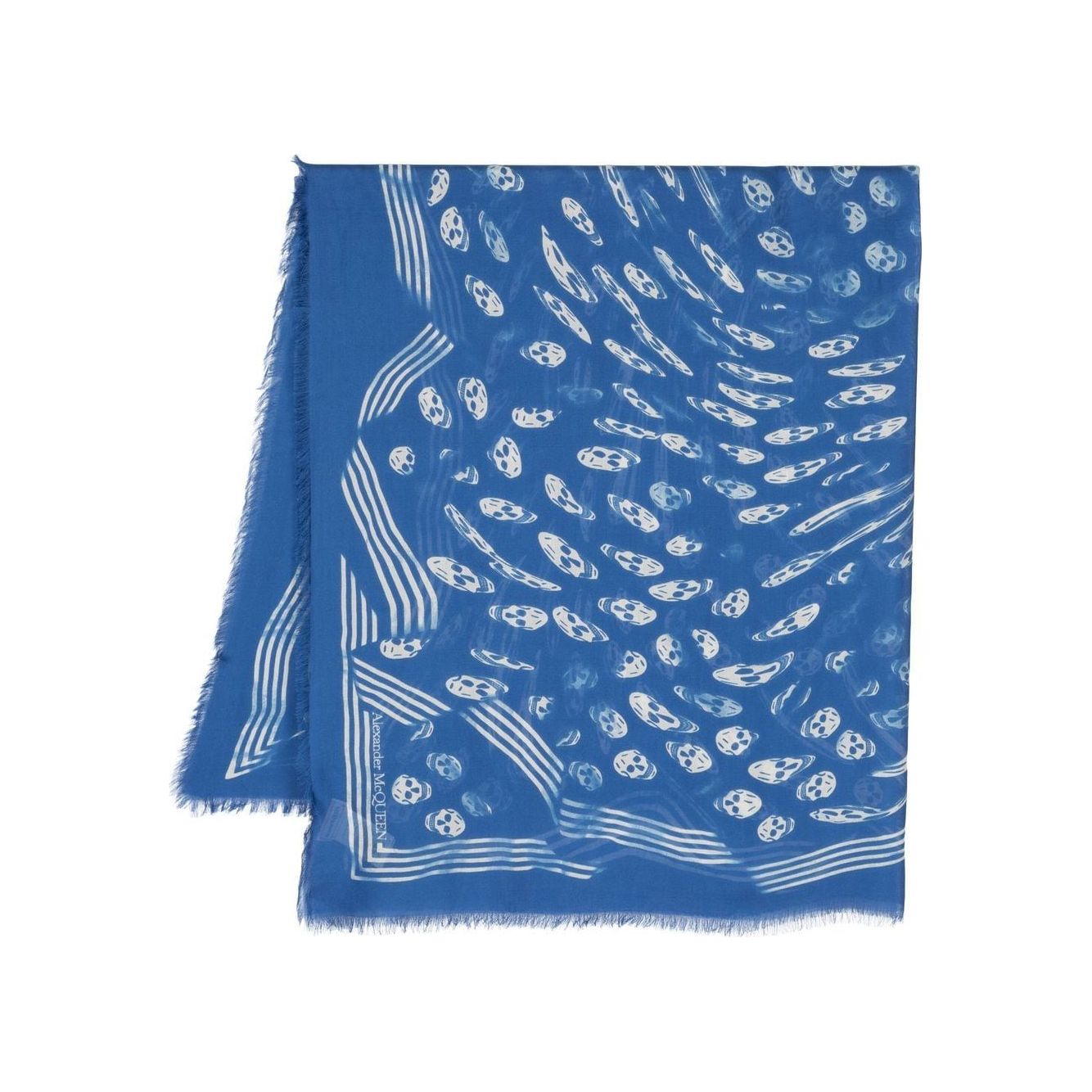 Alexander McQueen Scarfs Blue Scarves Hats & Gloves Alexander Mcqueen