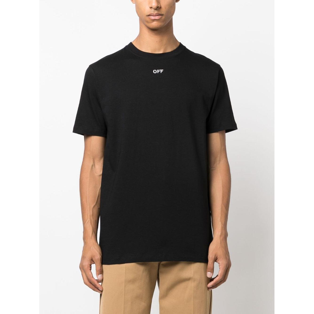 Off-White Men T-shirts Black Topwear Off White