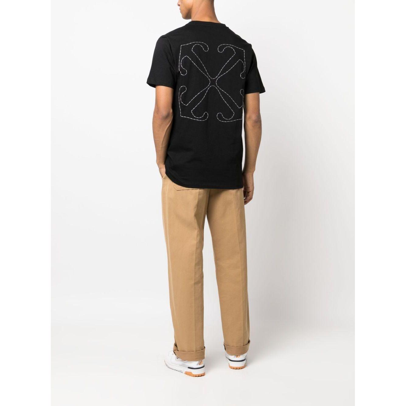 Off-White Men T-shirts Black Topwear Off White