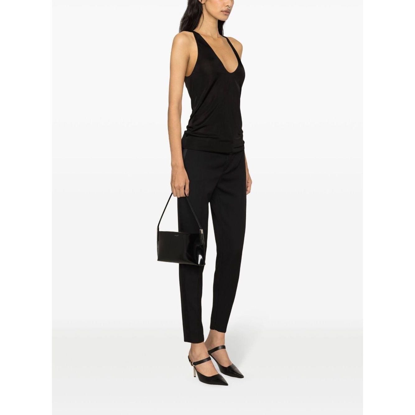 Saint Laurent  Top Black Topwear Saint Laurent