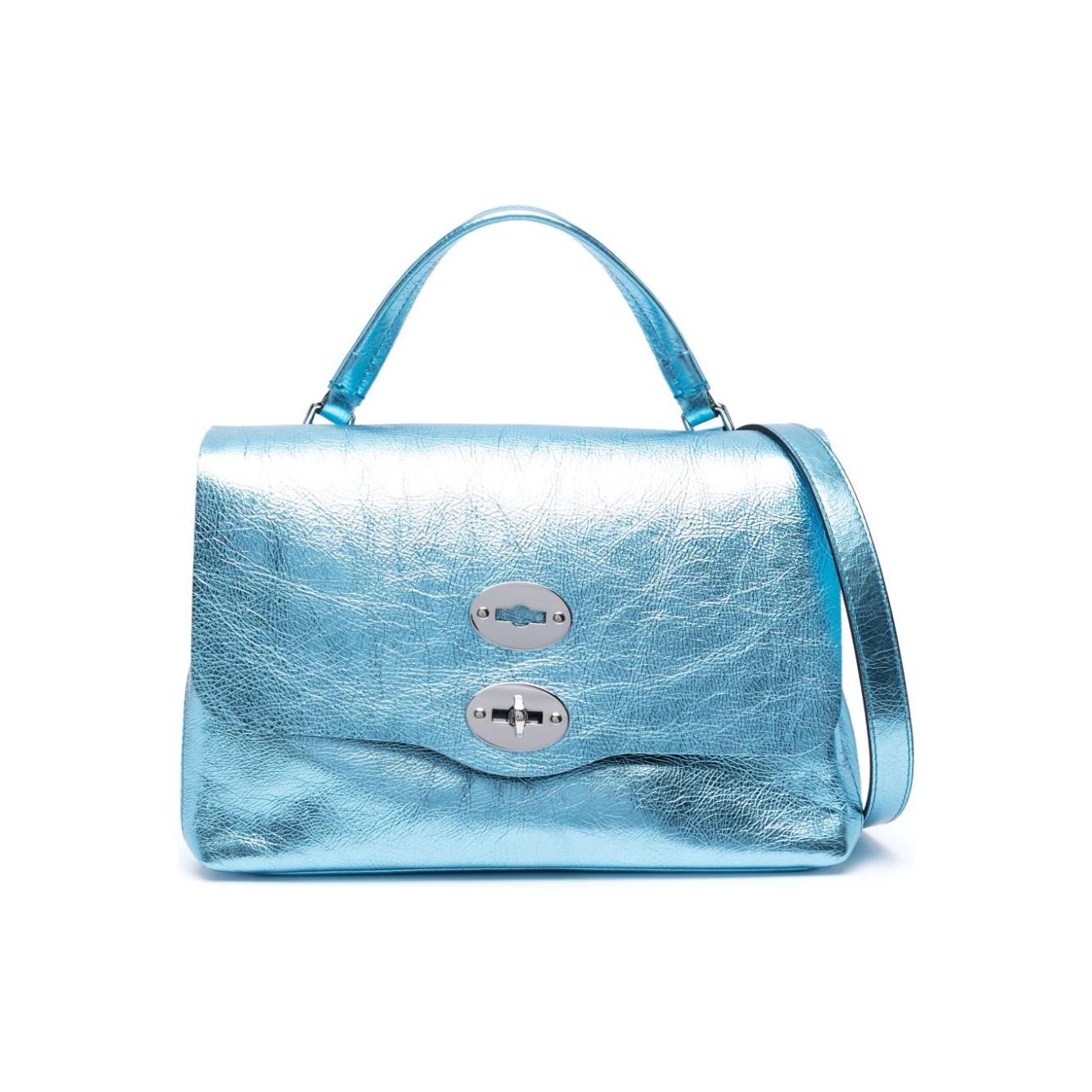 Zanellato  Postina leather crinkled finish Bag  Blue