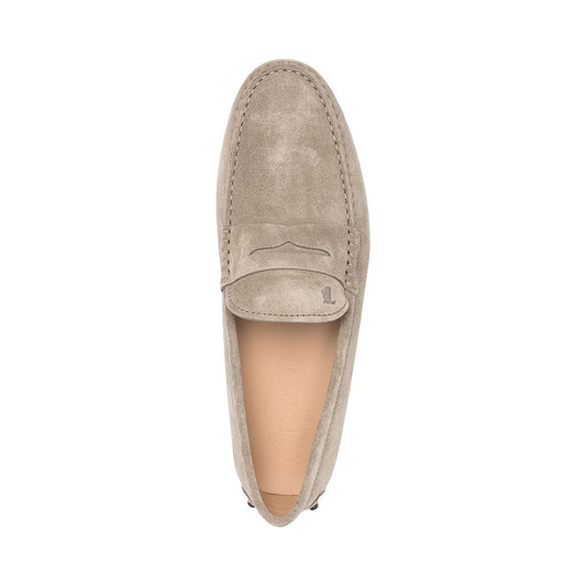 Tod's beige suede leather flat shoes Moccasins Tod'S