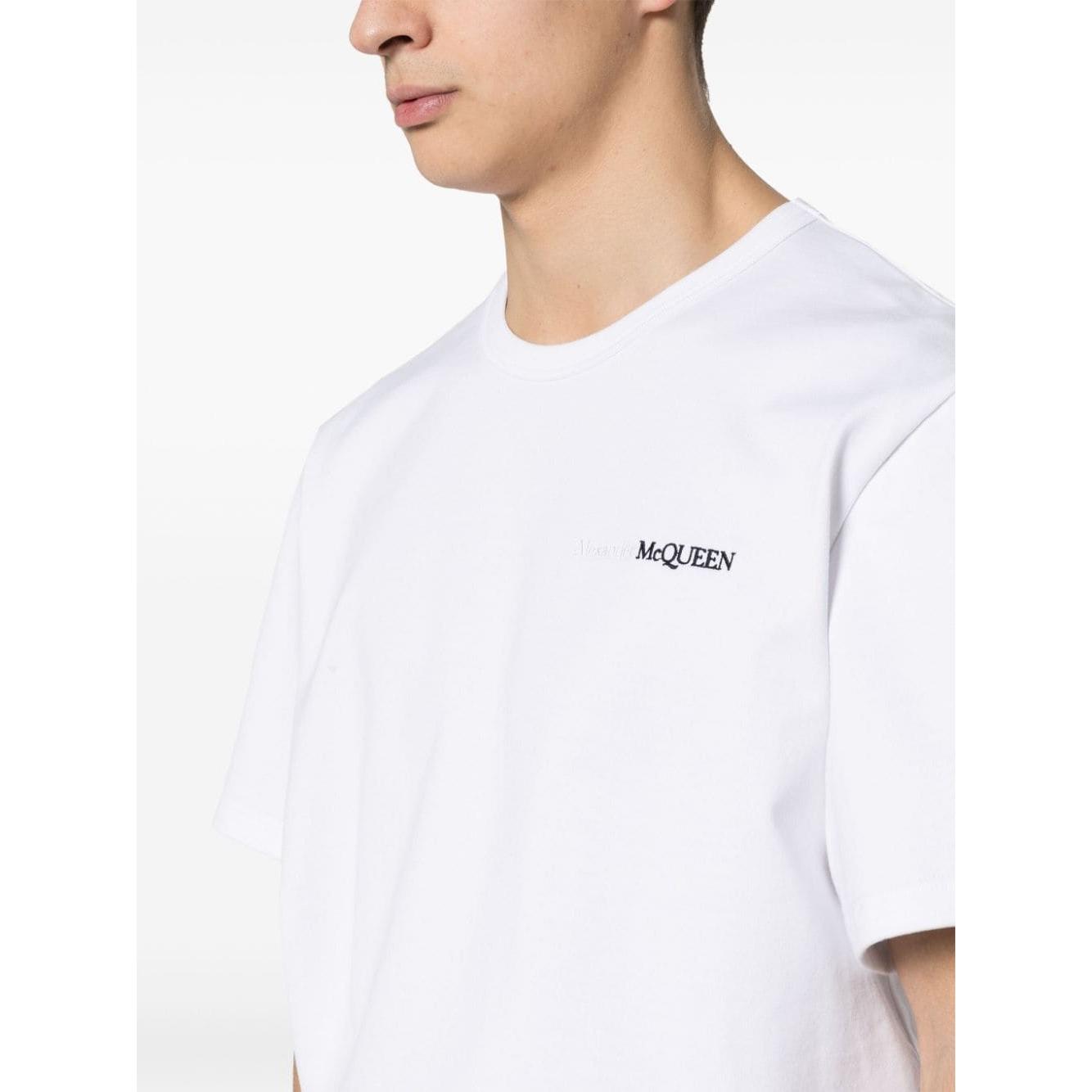 Alexander McQueen T-shirts and Polos White Topwear Alexander Mcqueen