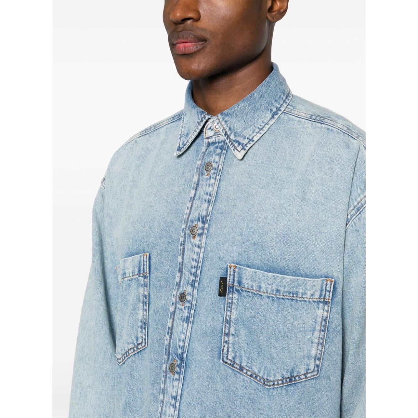 Haikure Cotton Washed Denim Shirts