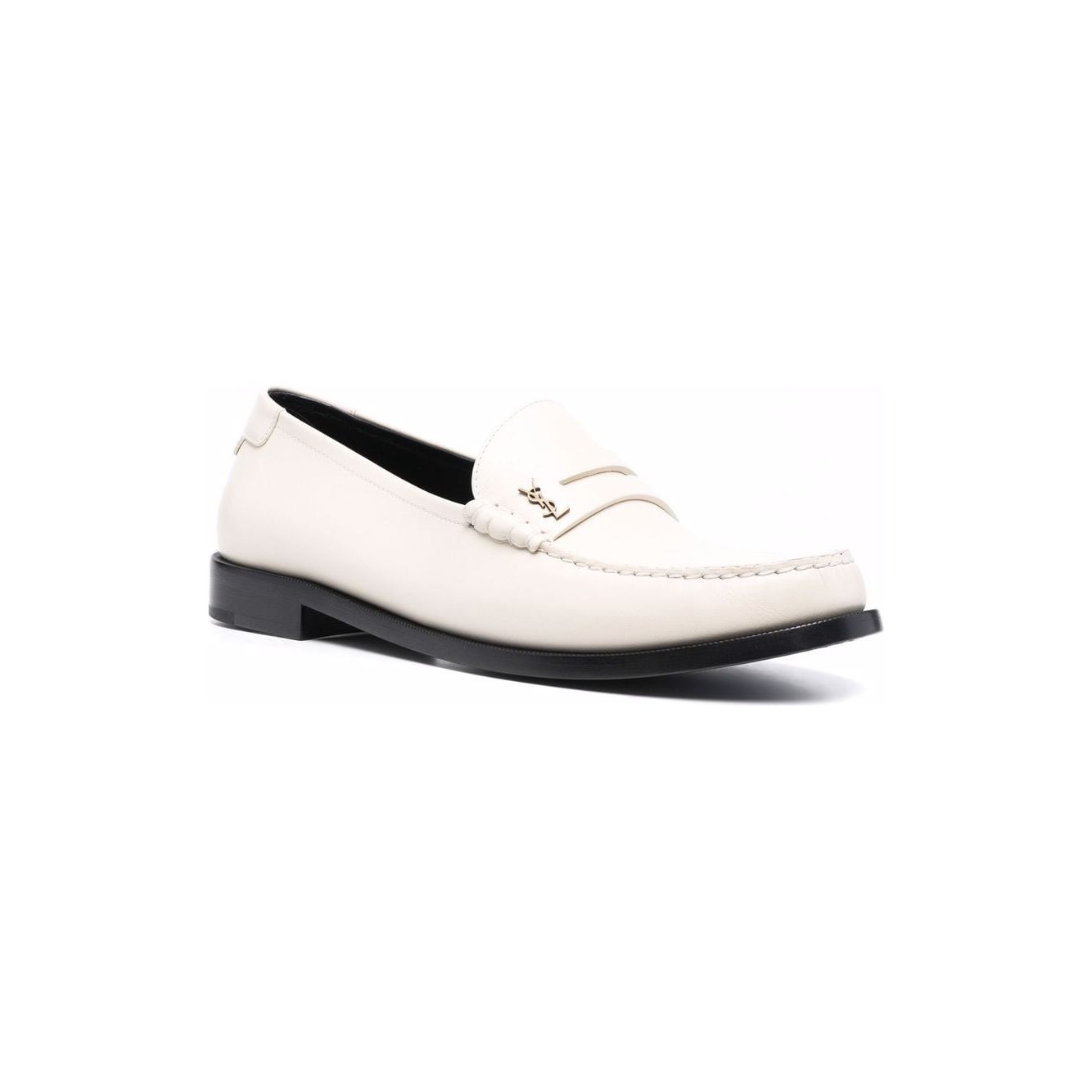 Saint Laurent  Flat shoes White Moccasins Saint Laurent