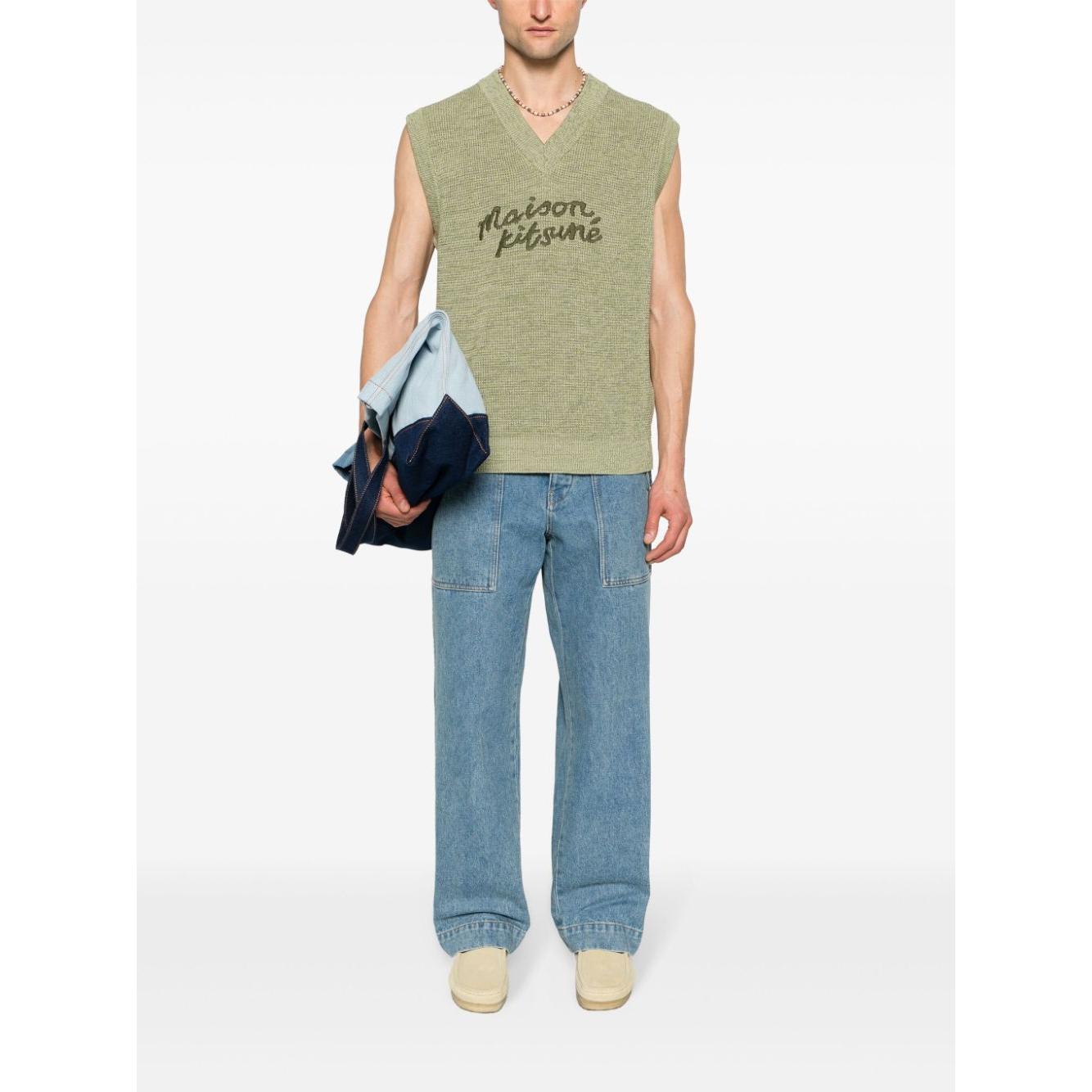 MAISON KITSUNE' Jeans Clear Blue Jeans Maison Kitsune