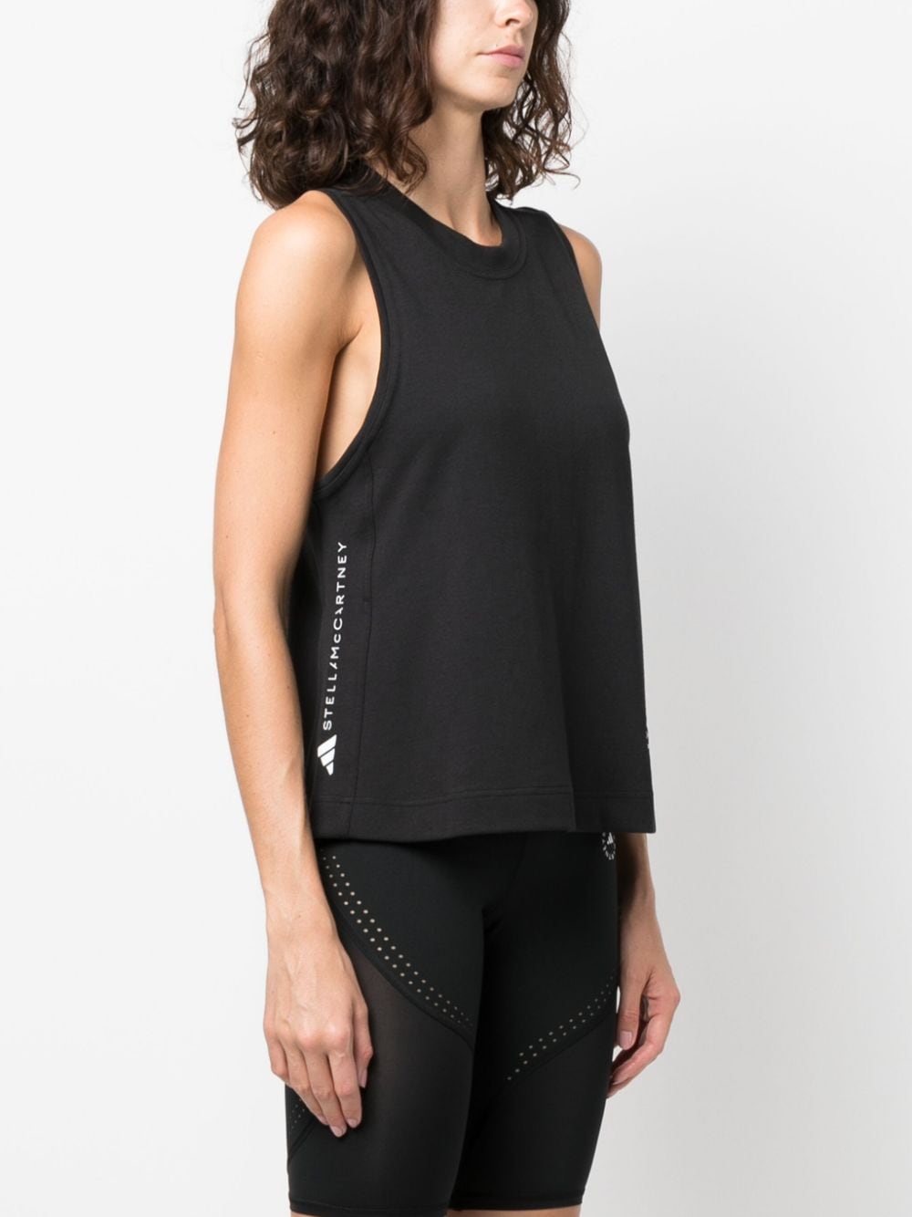 Adidas By Stella McCartney Top Black Topwear Adidas By Stella McCartney