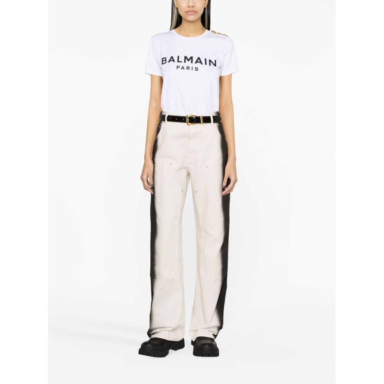 Balmain T-shirts and Polos White Topwear Balmain