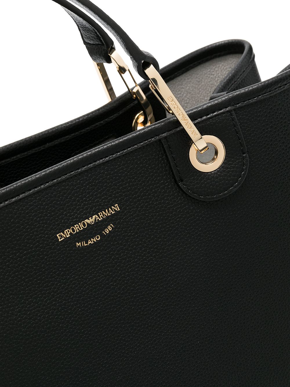 EMPORIO ARMANI CAPSULE Bags.. Black Shopper Emporio Armani