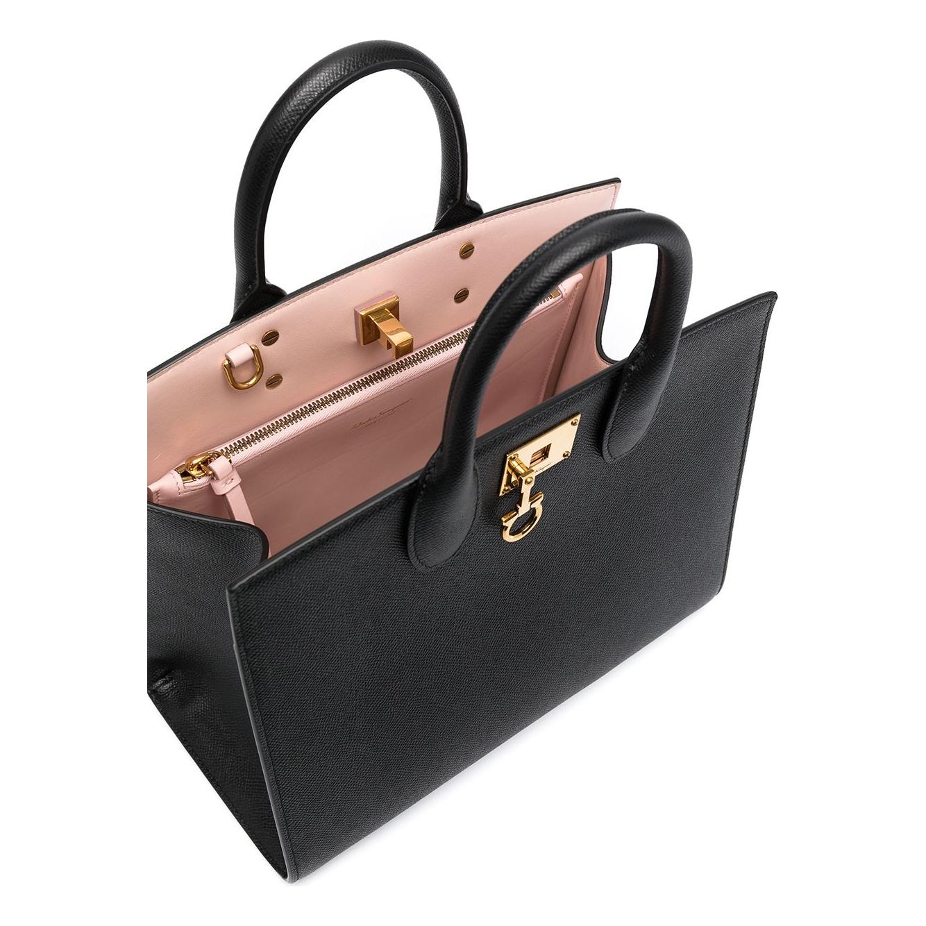 Ferragamo Studio Box Bag Black Handbag Ferragamo