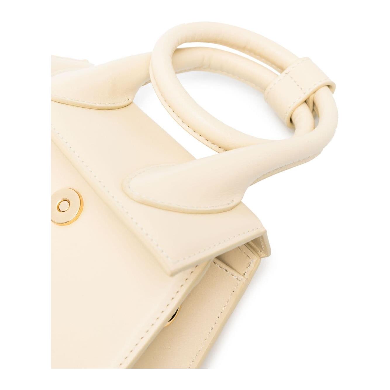 JACQUEMUS Le Chiquito Noeud Bag Ivory Handbag JACQUEMUS