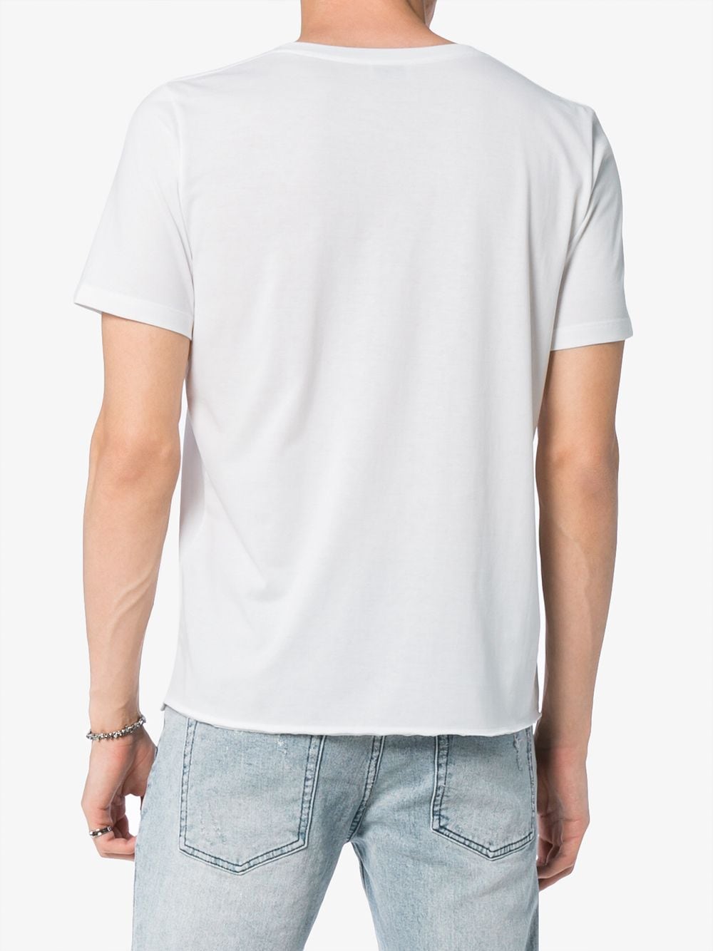 Saint Laurent  T-shirts and Polos White Topwear Saint Laurent