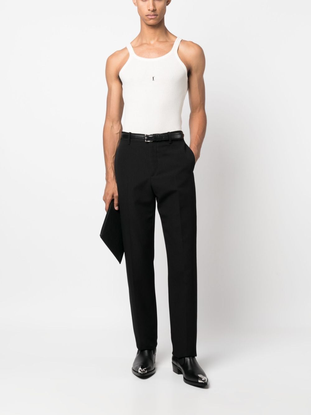 Saint Laurent  Top White Topwear Saint Laurent