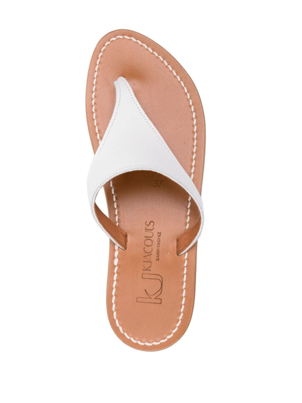 K Jacques St Tropez Sandals White