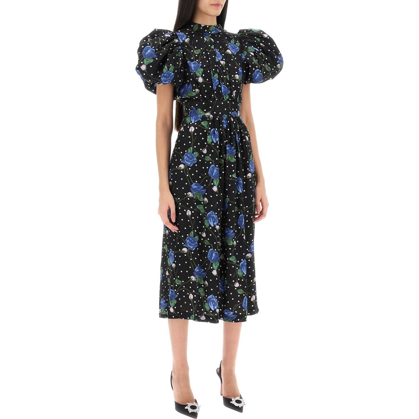 Rotate midi dress with balloon sleeves Dresses Rotate