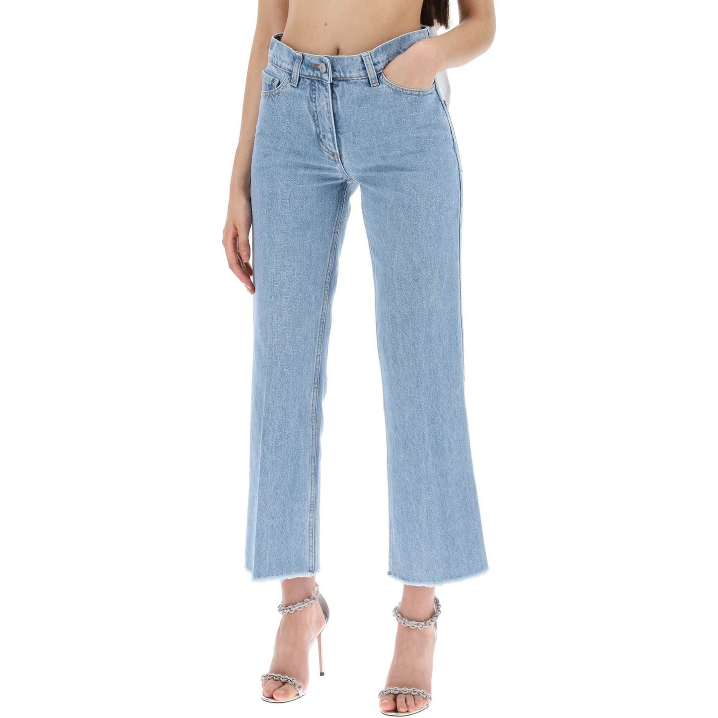 Magda Butrym low-waisted cropped jeans Jeans Magda Butrym