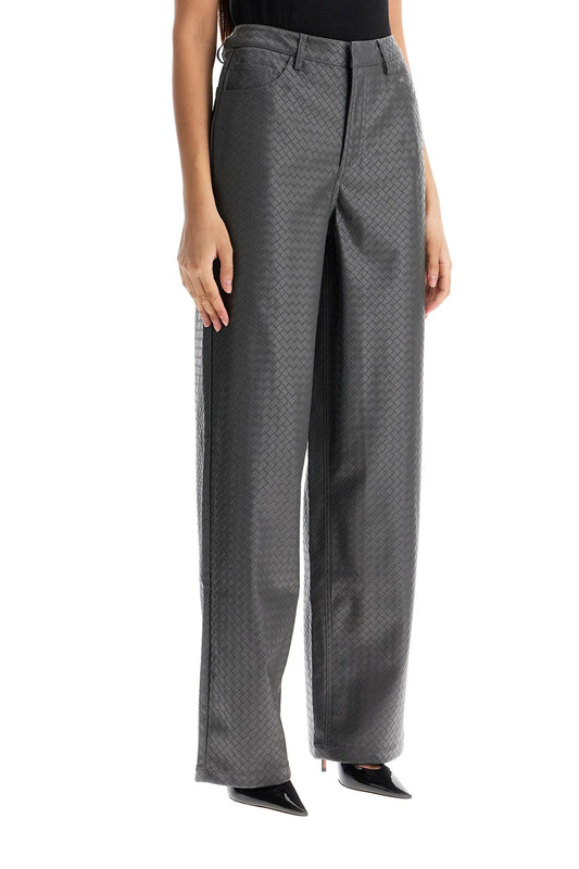 Rotate wide woven patterned trousers Trousers Rotate