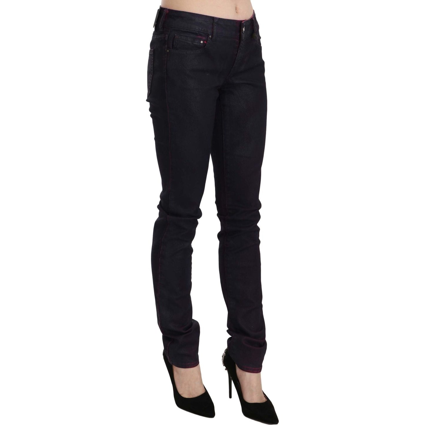 Just Cavalli Chic Black Low Waist Skinny Denim Jeans & Pants Just Cavalli