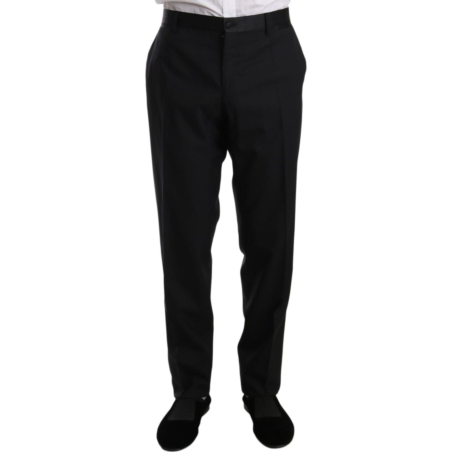 Dolce & Gabbana Elegant Black Slim Fit Martini Suit Set Dolce & Gabbana