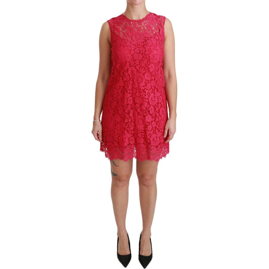 Dolce & Gabbana Shocking Pink Mini Bodycon Dress Dolce & Gabbana