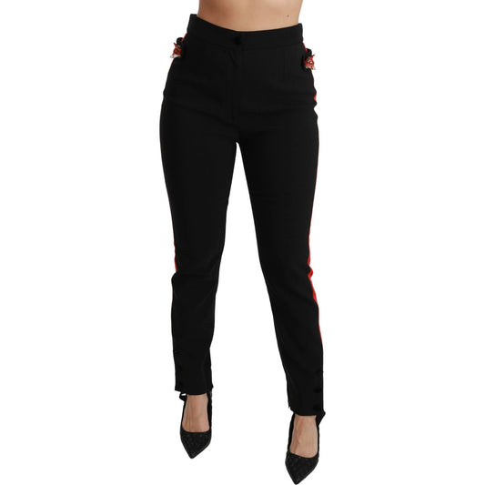 Dolce & Gabbana Chic High Waist Skinny Pants in Black Dolce & Gabbana