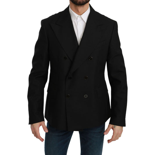 Dolce & Gabbana Elegant Black Slim Fit Formal Blazer Dolce & Gabbana