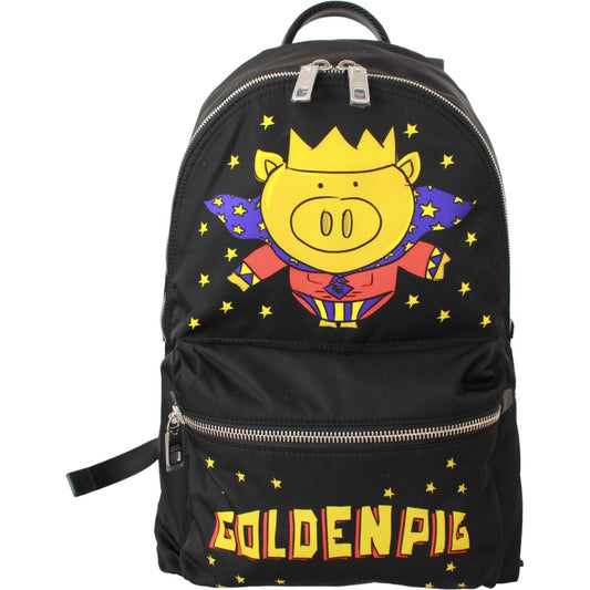 Dolce & Gabbana Golden Pig Motif Luxe Backpack Backpack Dolce & Gabbana