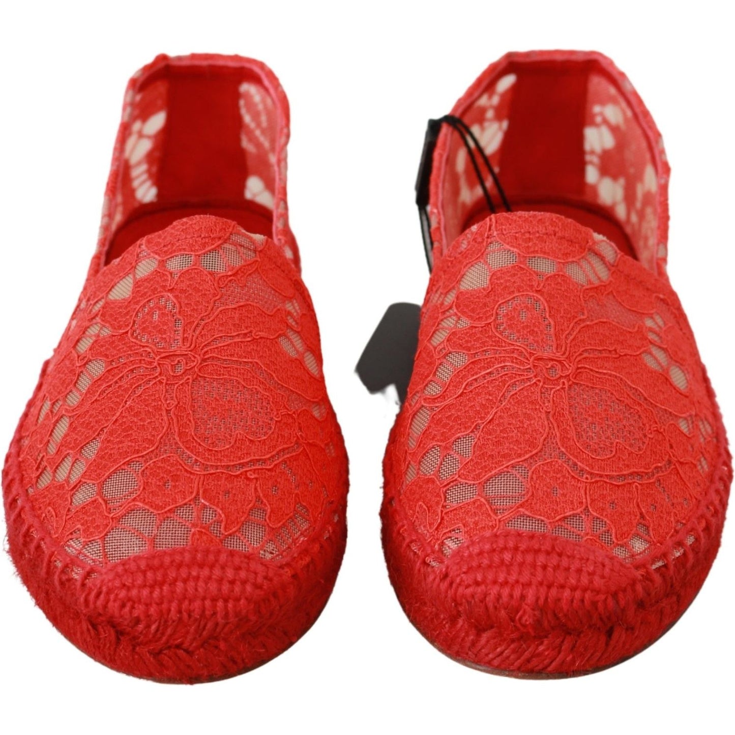 Dolce & Gabbana Red Viscose Espadrilles Flat Shoes Dolce & Gabbana