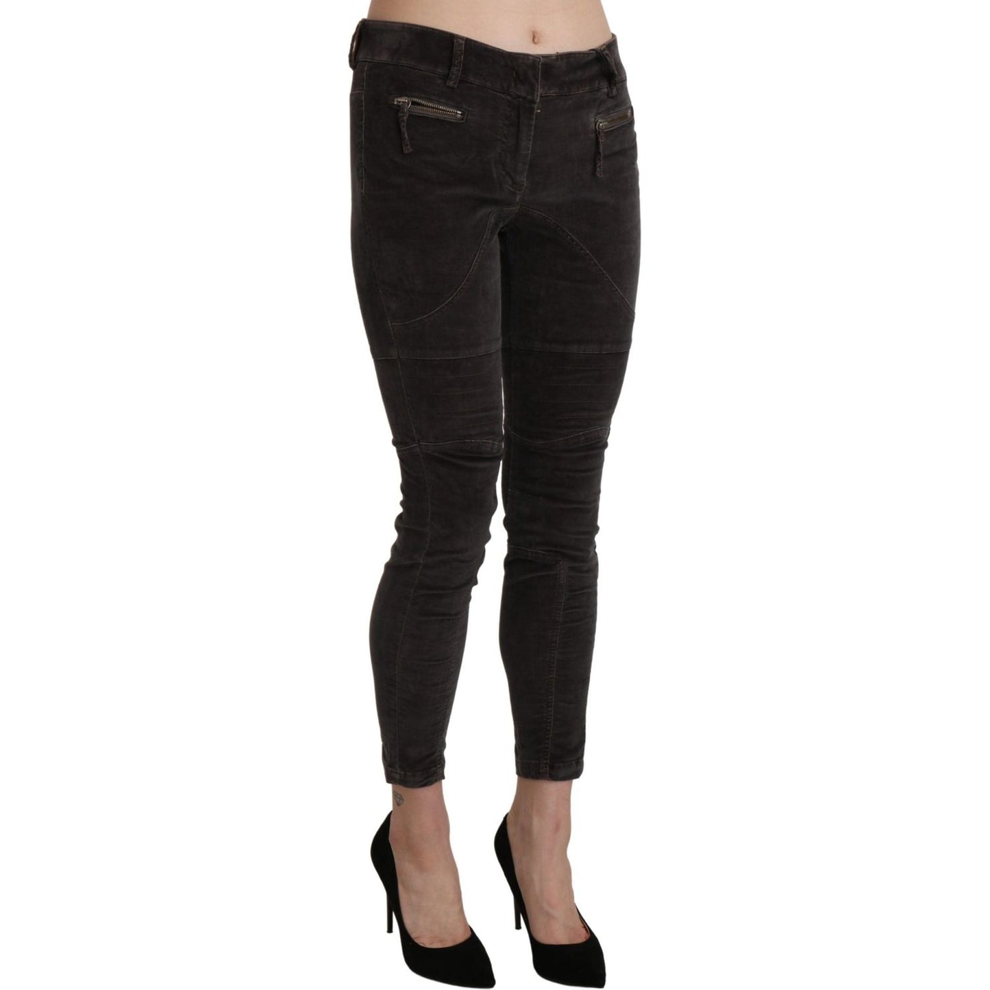 Ermanno Scervino Chic Brown Capri Cropped Pants Ermanno Scervino