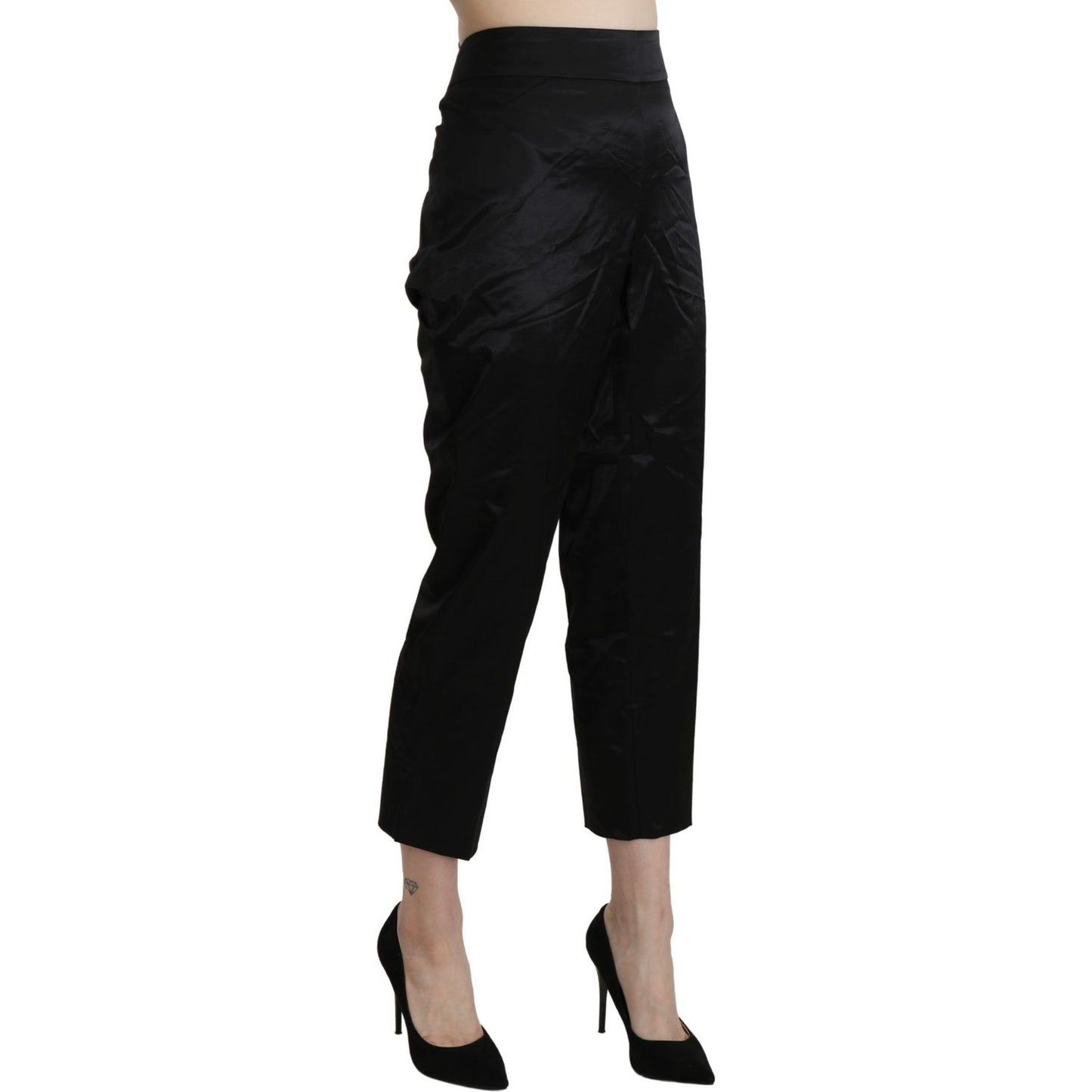 BENCIVENGA Elegant High Waist Cropped Pants Jeans & Pants BENCIVENGA