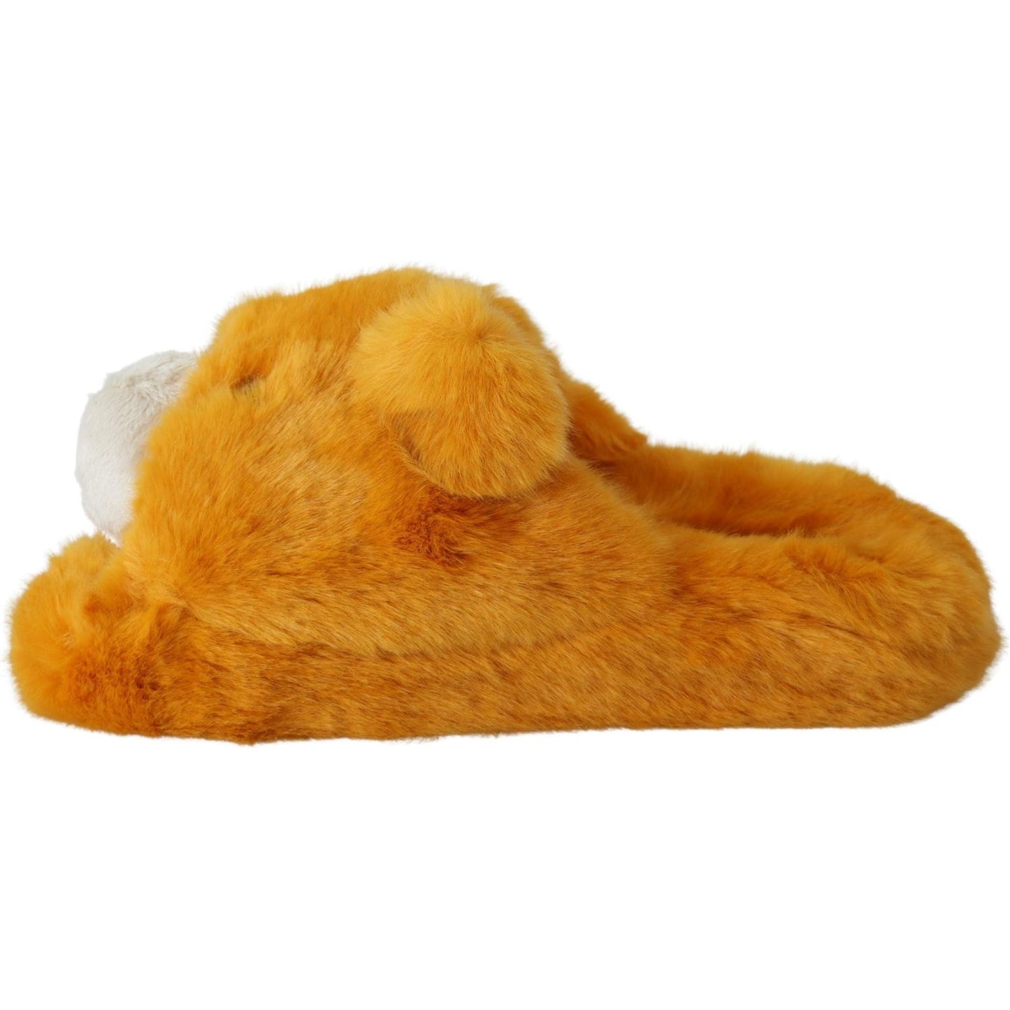 Dolce & Gabbana Sunshine Yellow Lion Slippers Dolce & Gabbana