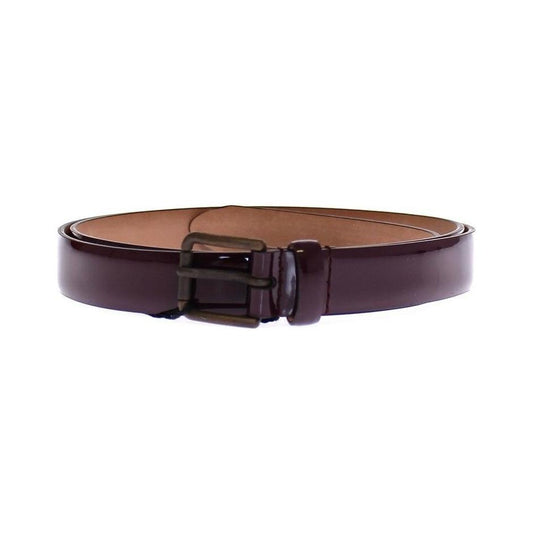 Elegant Purple Leather Belt