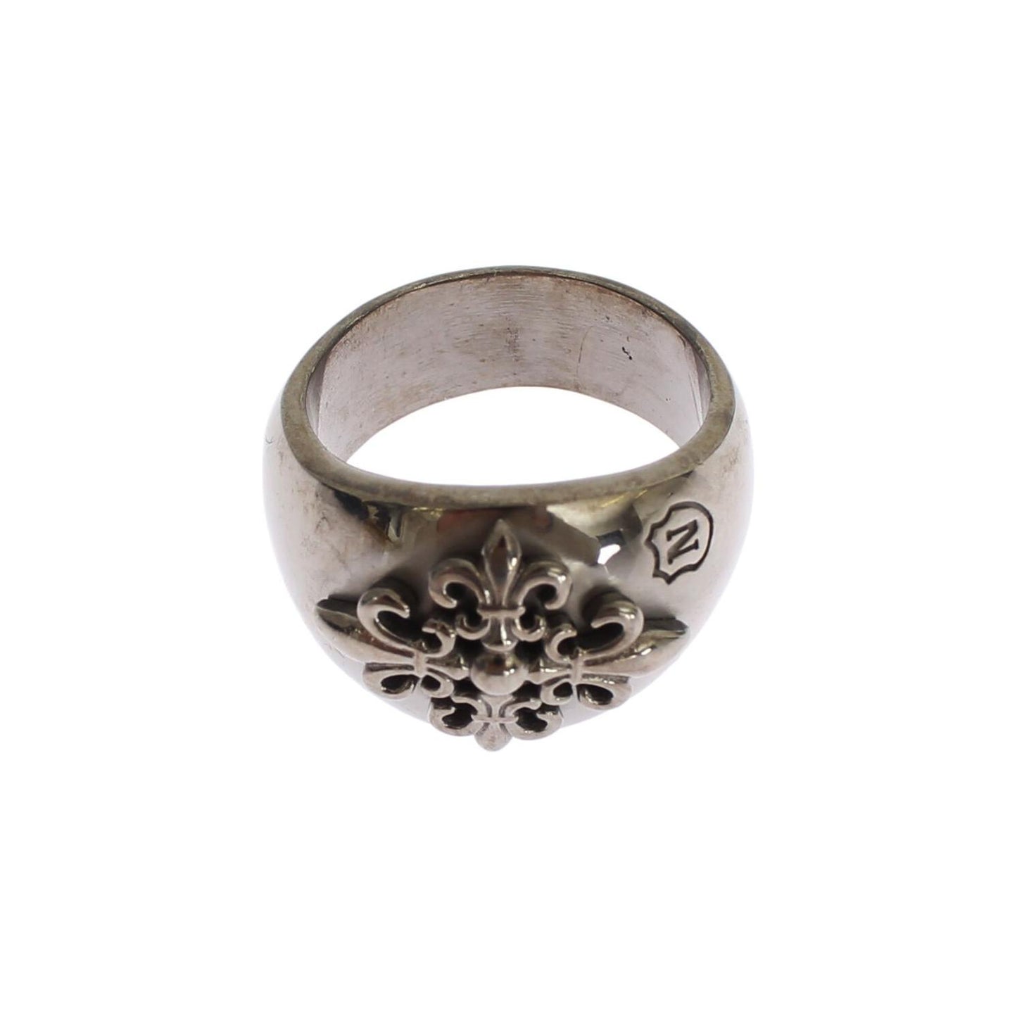 Nialaya Sterling Silver Rhodium Men's Statement Ring Ring Nialaya