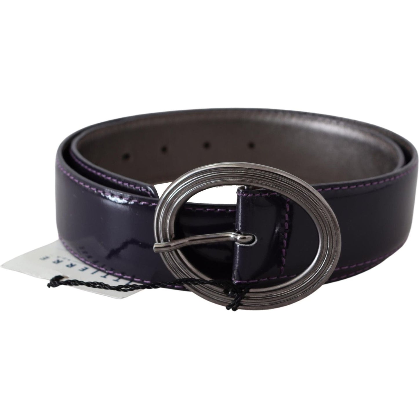 Exte Elegant Purple Leather Waist Belt Belt Exte