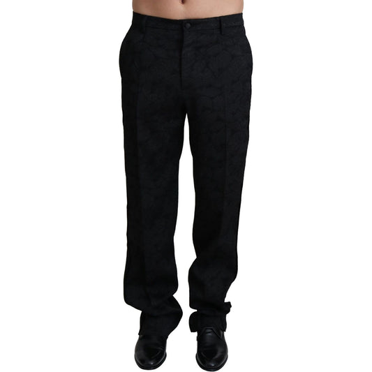 Dolce & Gabbana Elegant Black Dress Pants for Sophisticated Style Dolce & Gabbana