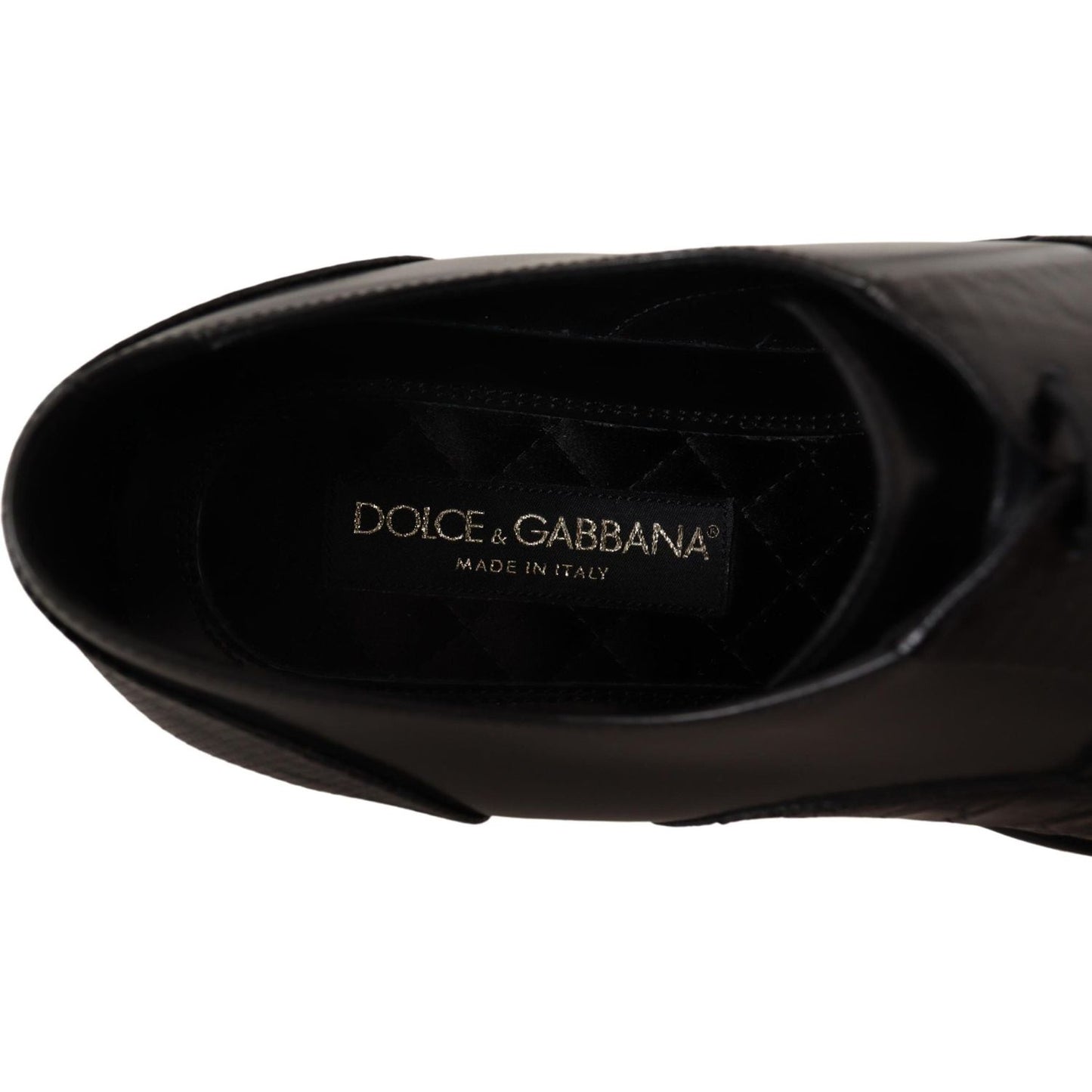 Dolce & Gabbana Elegant Black Derby Oxford Wingtips Dolce & Gabbana