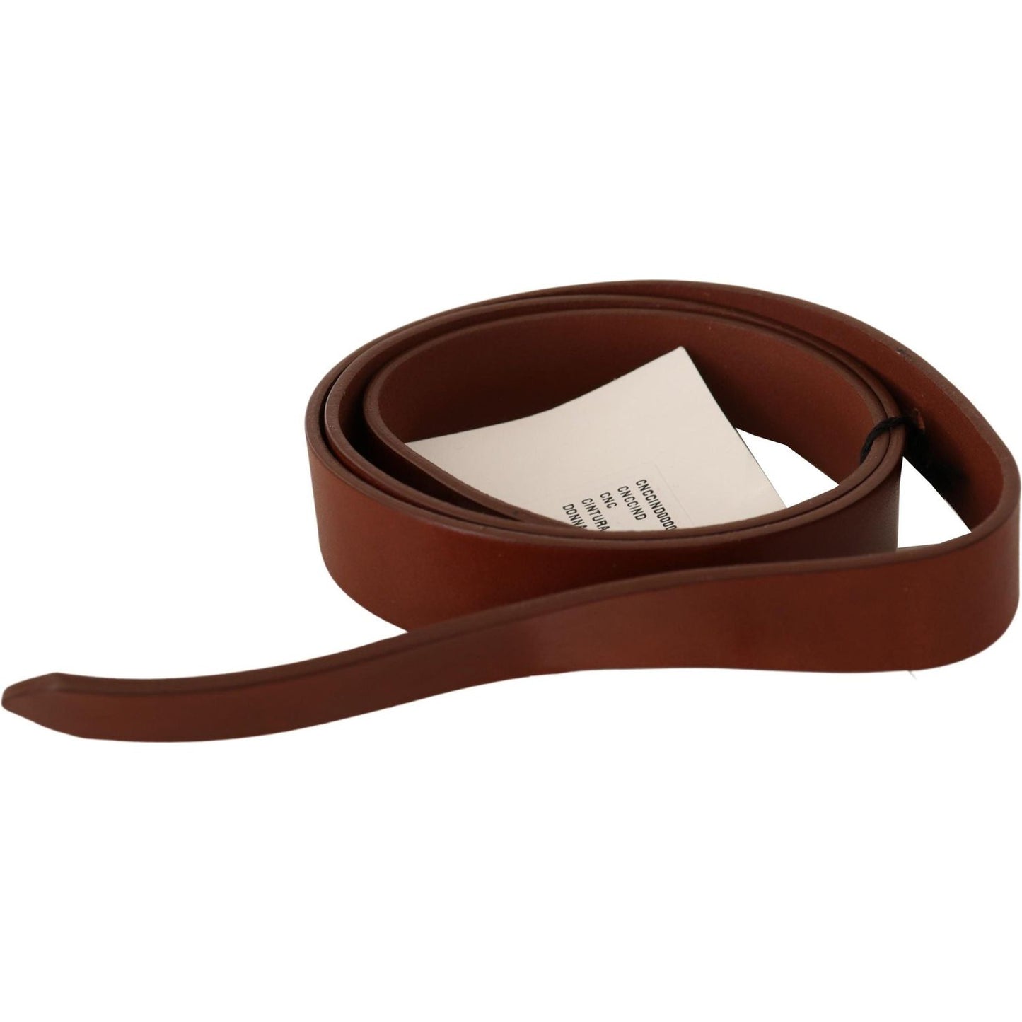 Costume National Elegant Brown Leather Fashion Belt WOMAN BELTS Costume National