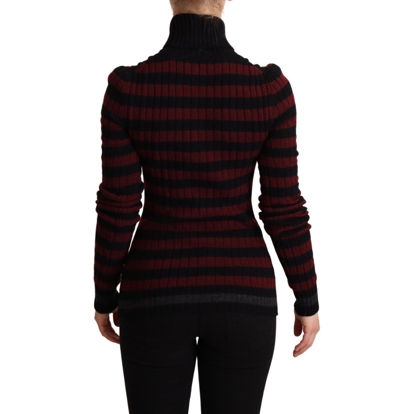 Dolce & Gabbana Chic Striped Wool-Cashmere Sweater Dolce & Gabbana