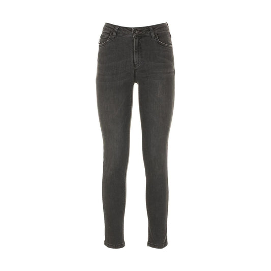 Imperfect Gray Cotton Women's Jeans Jeans & Pants Imperfect