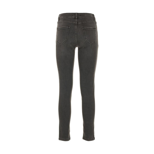 Imperfect Gray Cotton Women's Jeans Jeans & Pants Imperfect