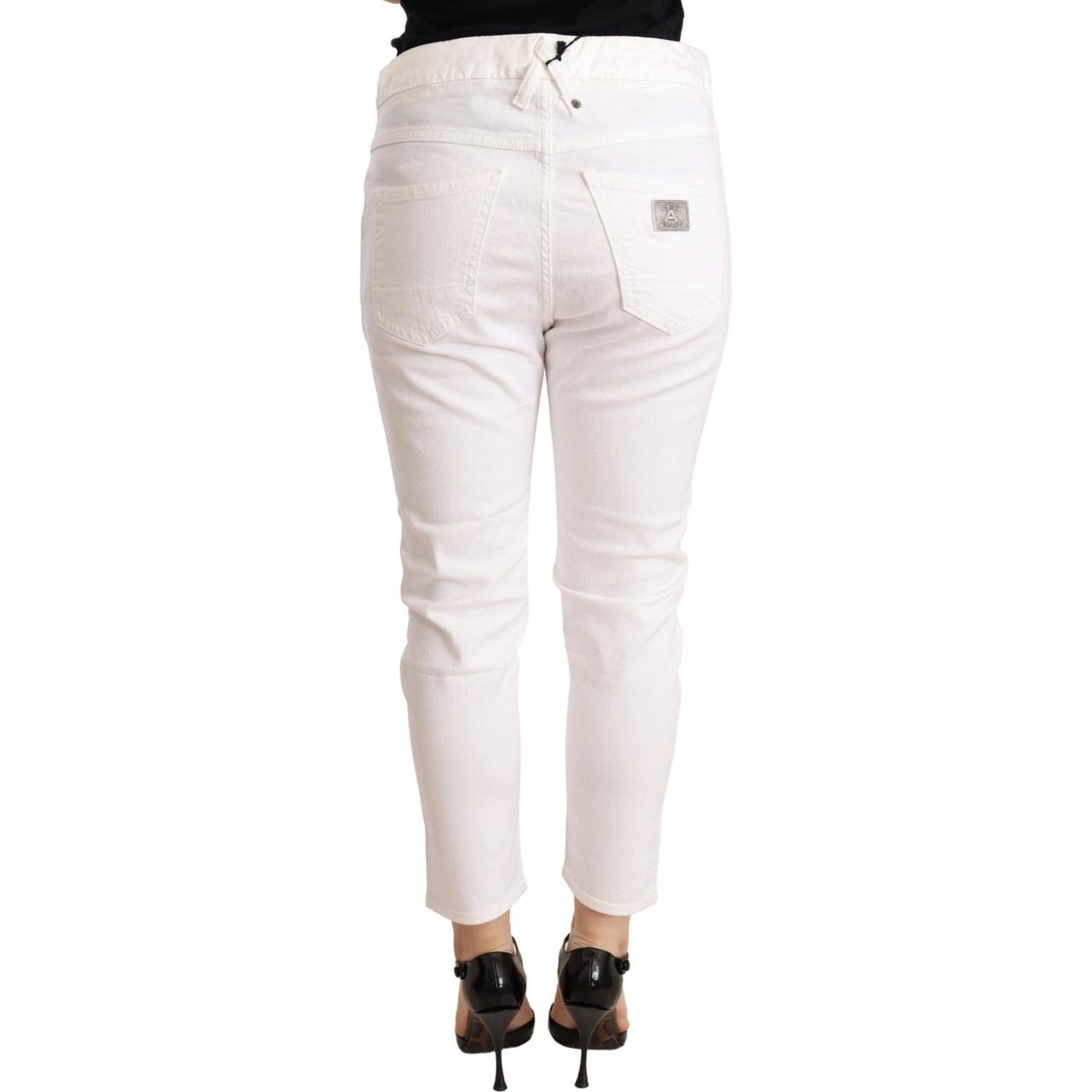 CYCLE Elegant Slim Fit White Skinny Pants WOMAN TROUSERS CYCLE