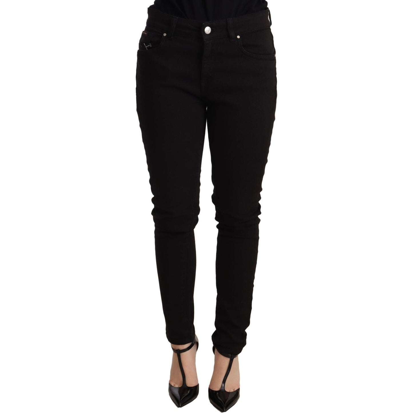 Dolce & Gabbana Elegant Slim-Fit Black Denim Jeans Jeans & Pants Dolce & Gabbana