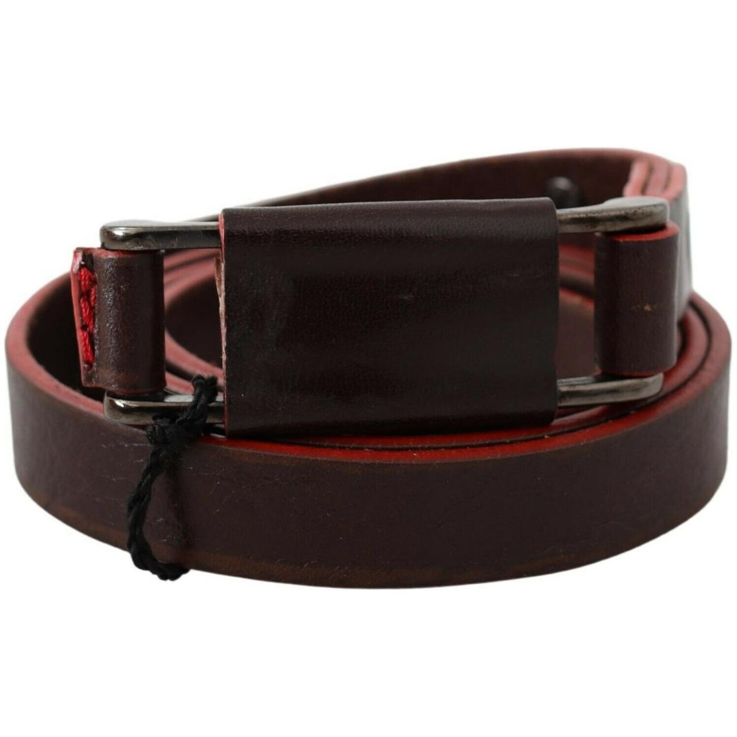 Costume National Elegant Brown Leather Fashion Belt WOMAN BELTS Costume National