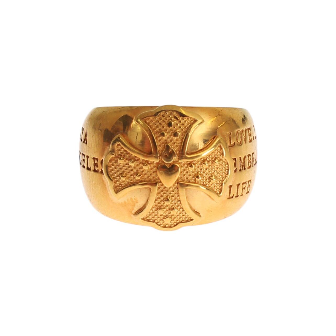 Nialaya Glamorous Gold-Plated Sterling Silver Ring Ring Nialaya