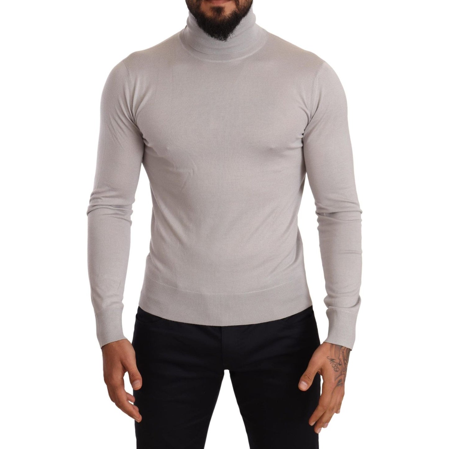 Dolce & Gabbana Elegant Cashmere-Silk Blend Turtleneck Dolce & Gabbana